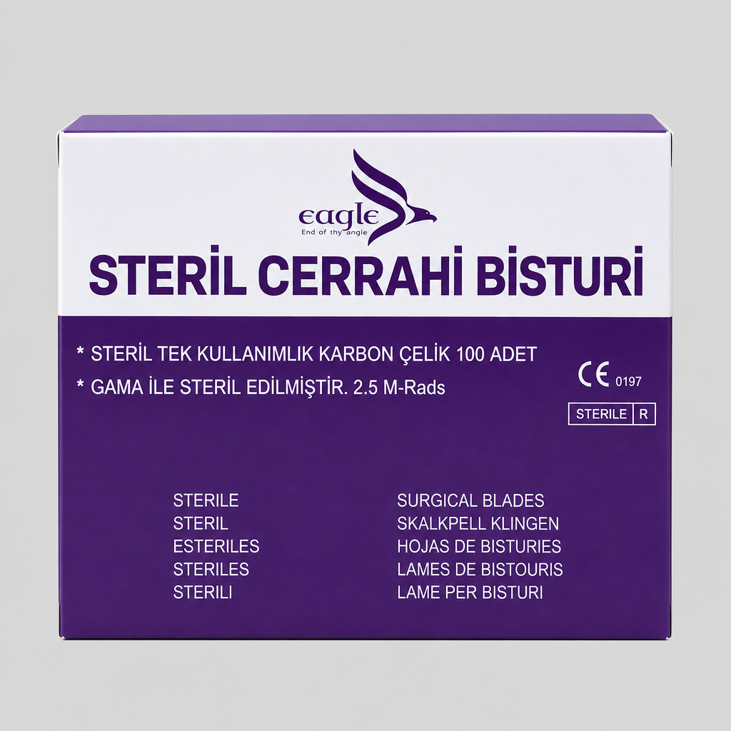 Bisturi Ucu No:12 Steril Dental Cerrahi Bıçak Ucu ürün görseli