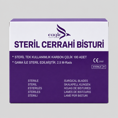 Bisturi Ucu No:12 Steril Dental Cerrahi Bıçak Ucu ürün görseli