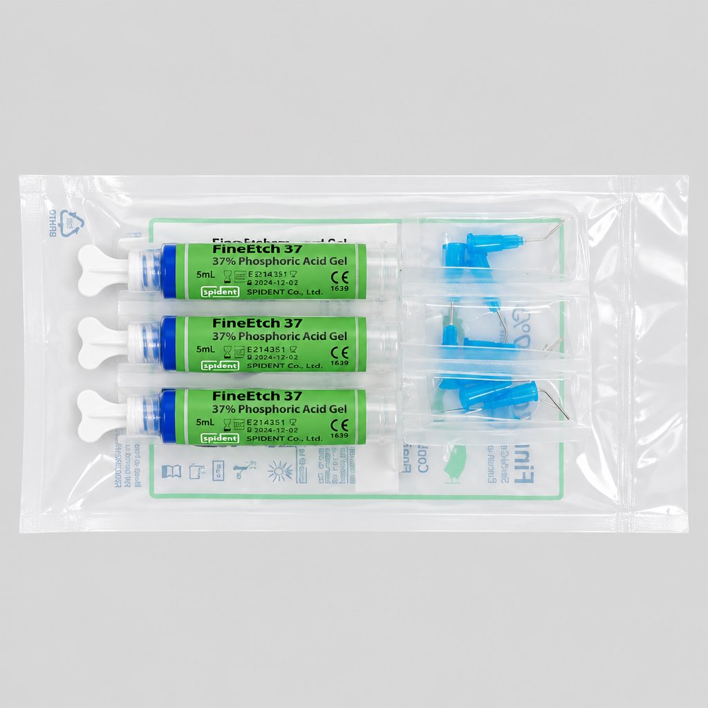 Spident Dental Asit Jeli 37% SPIDENT FineEtch 3'lü (Etchant) ürün görseli