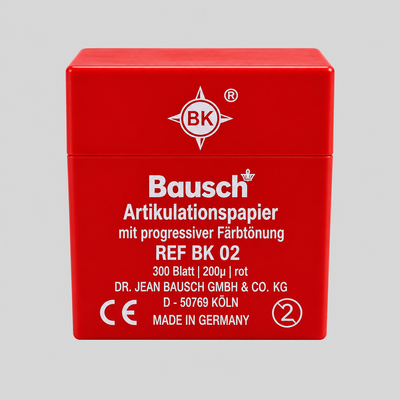 Bausch BK 02 kırmızı artikülasyon kağıdı 300 yaprak