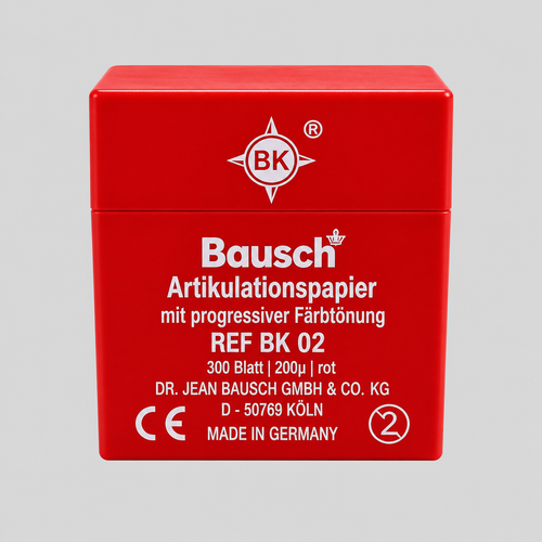 Bausch BK 02 kırmızı artikülasyon kağıdı 300 yaprak