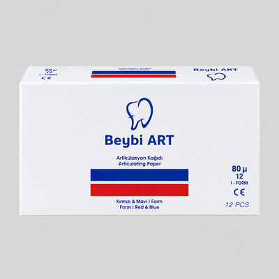 Beybi ART kırmızı mavi I form artikülasyon kağıdı