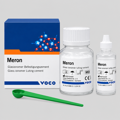 VOCO Cam İyonomer Restoratif Materyal Meron Voco ürün ambalajı
