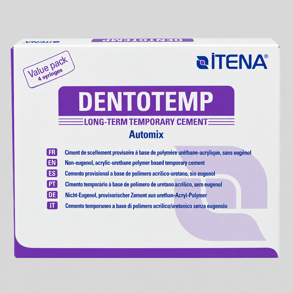 Itena Dentotemp Uzun Süreli Geçici Yapıştırıcı Diş Hekimi 5ml ürün ambalajı