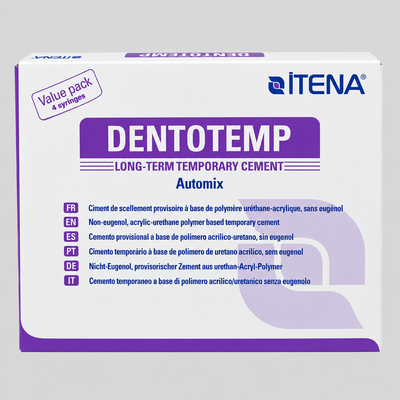 Itena Dentotemp Uzun Süreli Geçici Yapıştırıcı Diş Hekimi 5ml ürün ambalajı