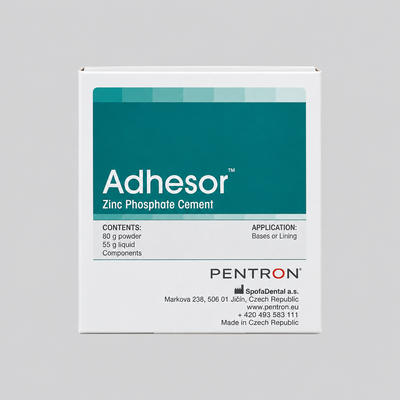 Pentron Fosfat Bağlayıcı ADHERSOR FOSFAT Pentron Dental Çimento ürün ambalajı