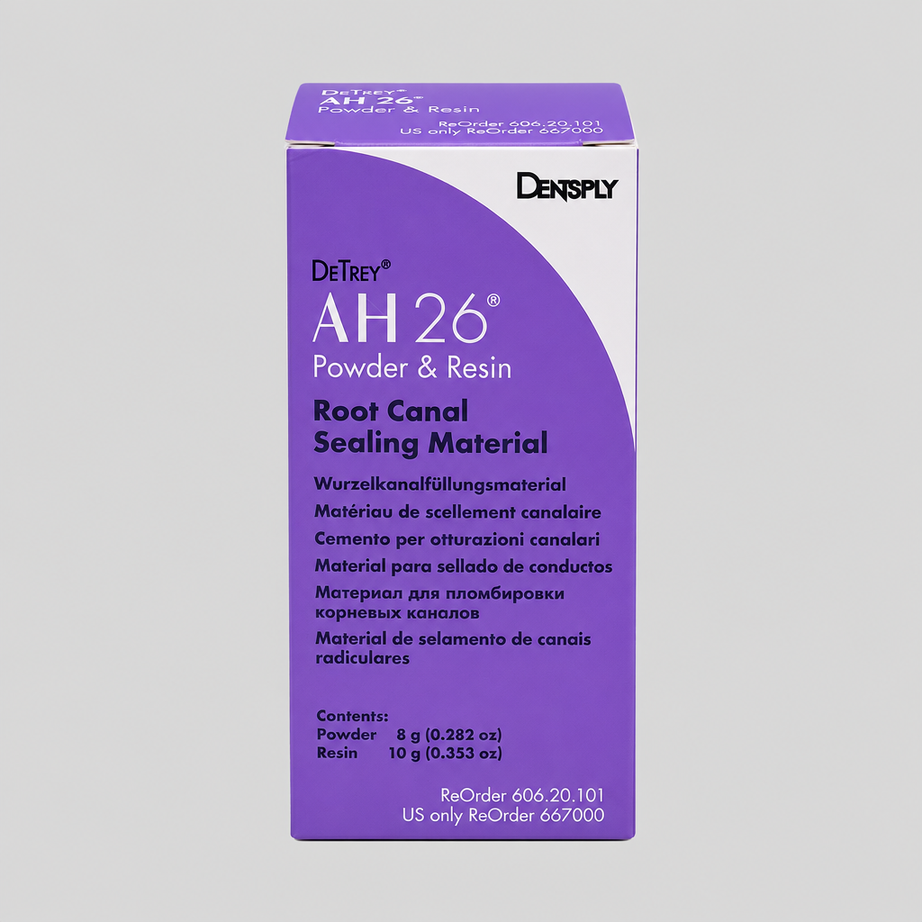 Dentsply Sirona Kanal Dolgu Maddesi DENTSPLY AH 26 ürün ambalajı