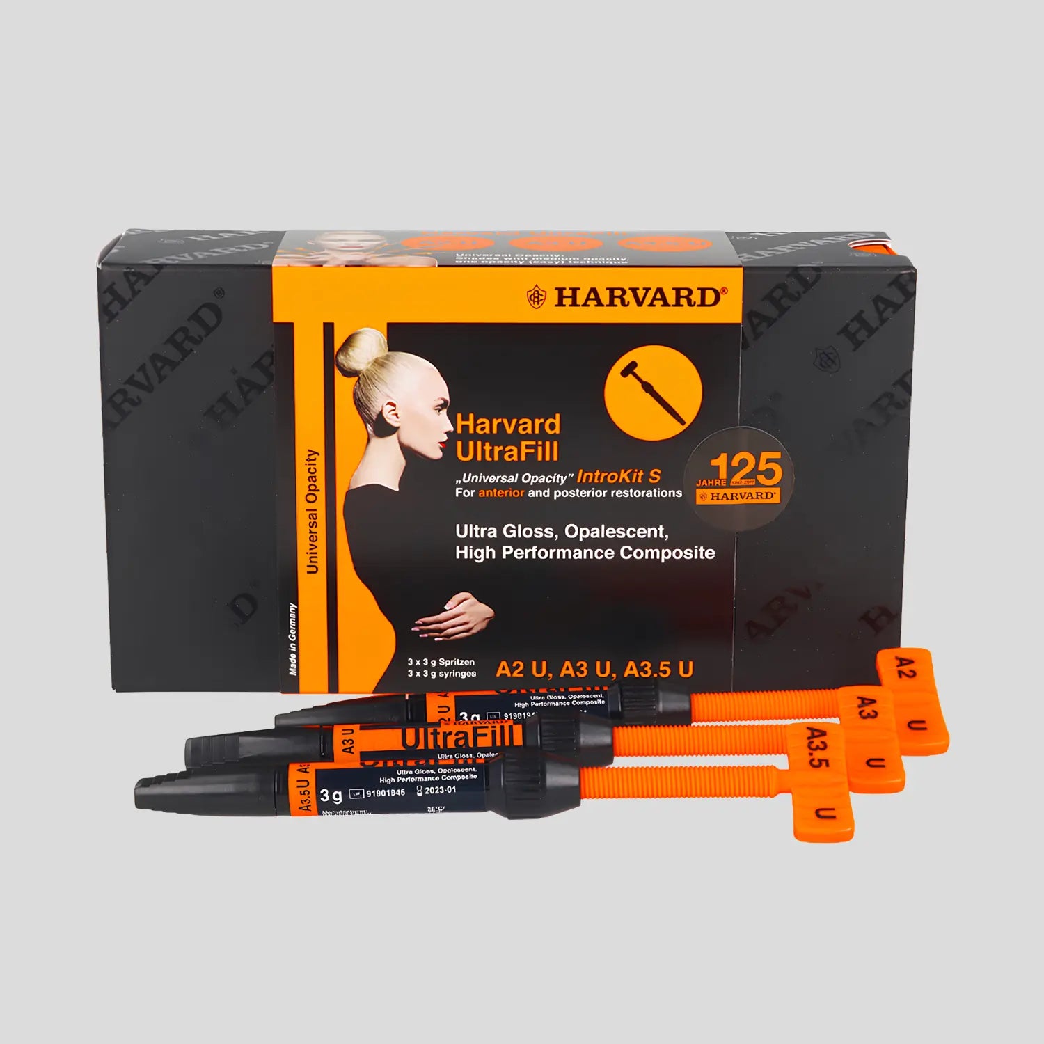 HARVARD Ultrafill Combi Intro Kit + S ( 3 Tüp + Interlock One Bond ) Kompozit Set