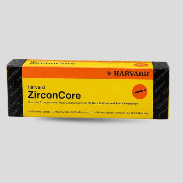 HARVARD ZIRCON CORE Dual cure composite with nano zirconium dioxide.